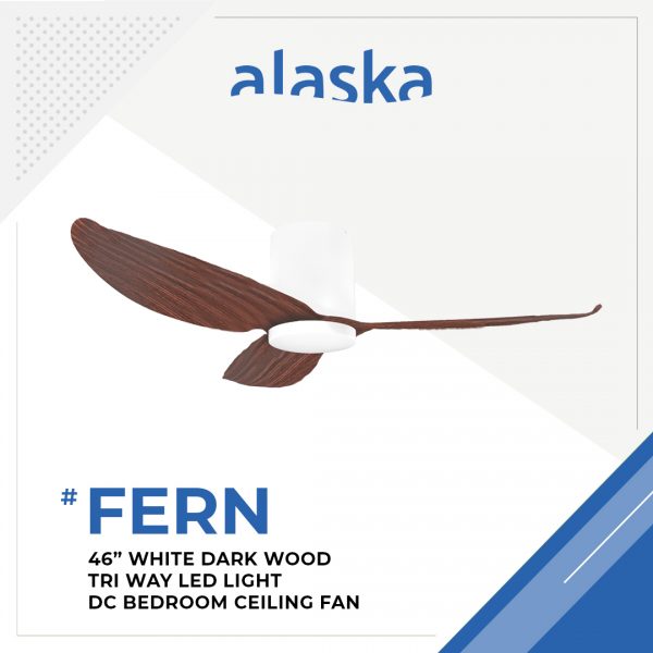 Fern Slim 46 WHITE DARK WOOD