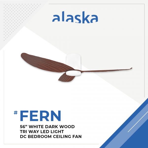 Fern Slim 56 WHITE DARK WOOD